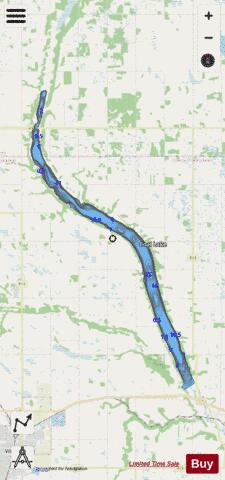 Coal Lake depth contour Map - i-Boating App - Streets