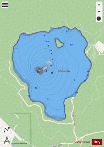 Crimson Lake depth contour Map - i-Boating App - Streets