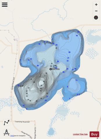 Ethel Lake depth contour Map - i-Boating App - Streets