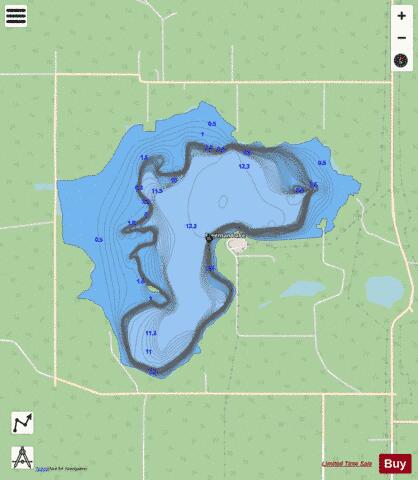 Freeman Lake depth contour Map - i-Boating App - Streets