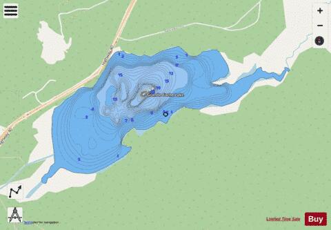 Grande Cache Lake depth contour Map - i-Boating App - Streets