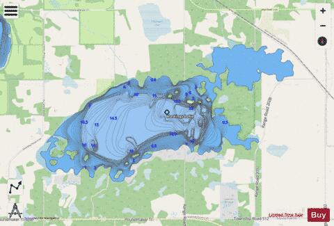 Hastings Lake depth contour Map - i-Boating App - Streets