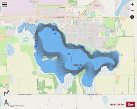 Jessie Lake depth contour Map - i-Boating App - Streets
