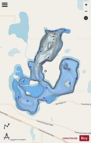 Lac Saint Cyr depth contour Map - i-Boating App - Streets