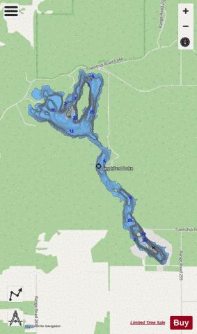 Long Island Lake depth contour Map - i-Boating App - Streets