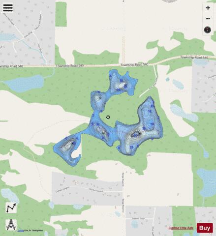 Mere Lake depth contour Map - i-Boating App - Streets