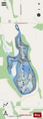 Minnie Lake depth contour Map - i-Boating App - Streets