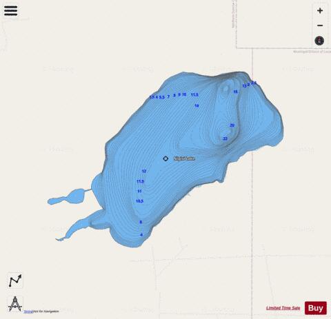 Nipisi Lake depth contour Map - i-Boating App - Streets