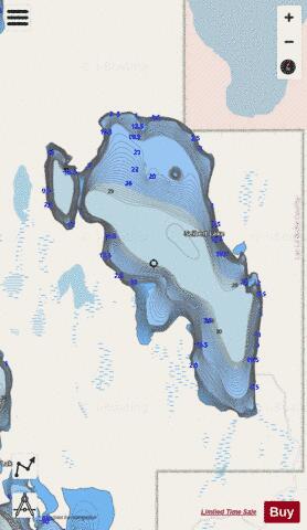 Seibert Lake depth contour Map - i-Boating App - Streets