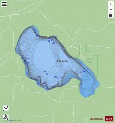 Smoke Lake depth contour Map - i-Boating App - Streets