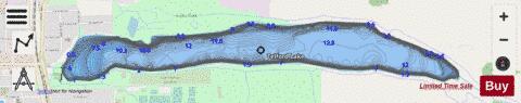 Telford Lake depth contour Map - i-Boating App - Streets