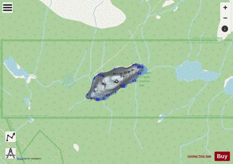 Chain Lake no. 2 depth contour Map - i-Boating App - Streets