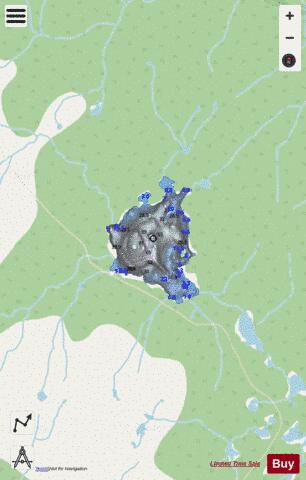 Fowl Creek Lake No. 2 depth contour Map - i-Boating App - Streets