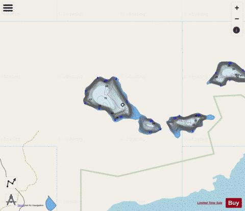 Estero 2 Lake (Cox Lake) depth contour Map - i-Boating App - Streets