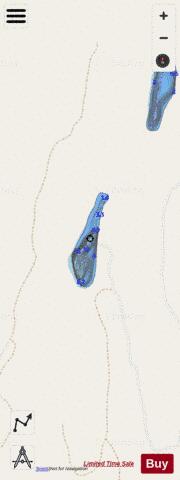 Petes Lake depth contour Map - i-Boating App - Streets