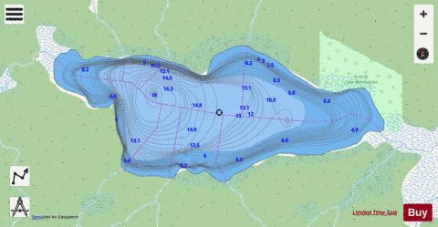 Grizzly Lake depth contour Map - i-Boating App - Streets
