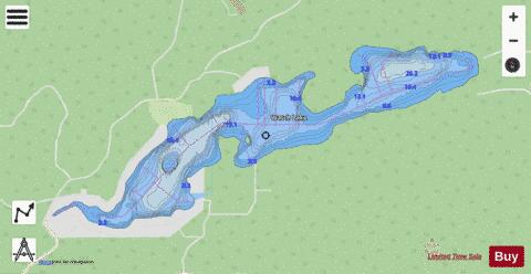 Watch Lake depth contour Map - i-Boating App - Streets