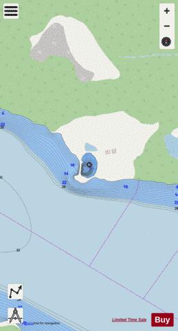 Pinchi Lake depth contour Map - i-Boating App - Streets