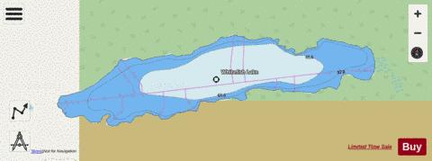Whitefish Lake depth contour Map - i-Boating App - Streets