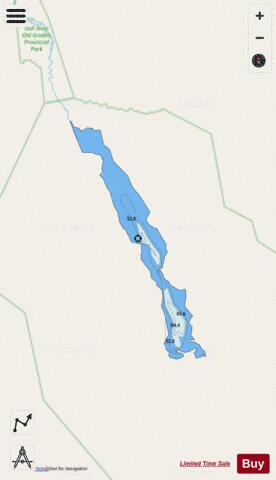 Dall Lake depth contour Map - i-Boating App - Streets