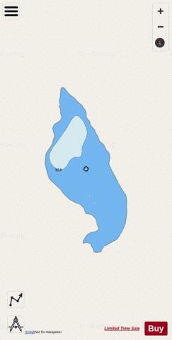 Solitary Lake depth contour Map - i-Boating App - Streets