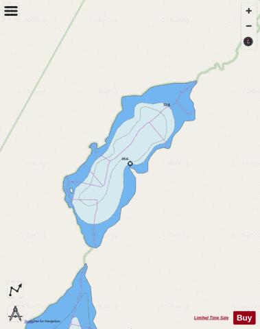 South Gataga Lakes depth contour Map - i-Boating App - Streets
