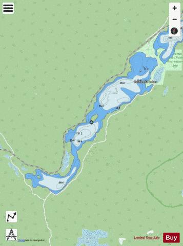 Tacheeda Lakes depth contour Map - i-Boating App - Streets