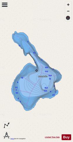 Acorn Lake depth contour Map - i-Boating App - Streets