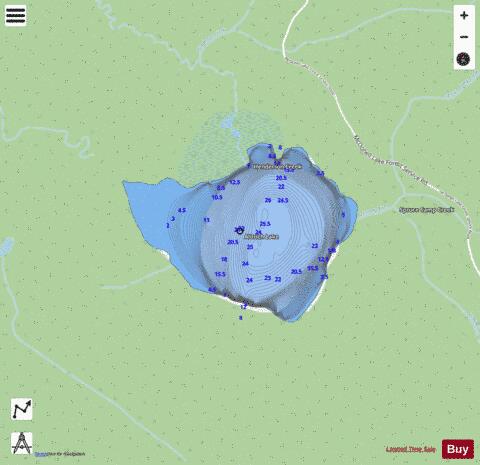 Aldrich Lake depth contour Map - i-Boating App - Streets