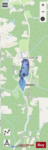 Allan Lake depth contour Map - i-Boating App - Streets