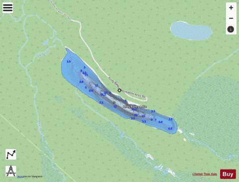 Andy Bailey (Jackfish) Lake depth contour Map - i-Boating App - Streets