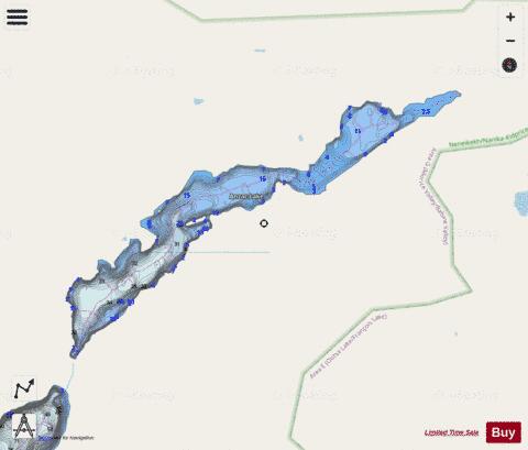 Anzac Lake depth contour Map - i-Boating App - Streets