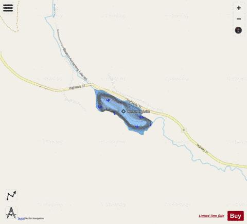 Armstrong Lake depth contour Map - i-Boating App - Streets