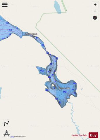 Azuklotz Lake depth contour Map - i-Boating App - Streets