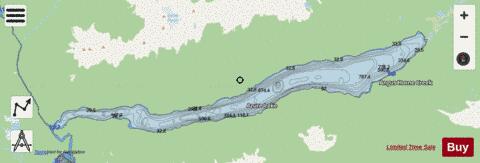 Azure Lake depth contour Map - i-Boating App - Streets