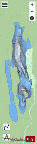 Badger Lake depth contour Map - i-Boating App - Streets