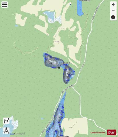 Balfour Lake depth contour Map - i-Boating App - Streets