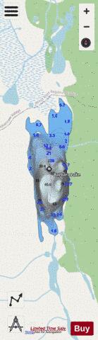 Barbara Lake depth contour Map - i-Boating App - Streets
