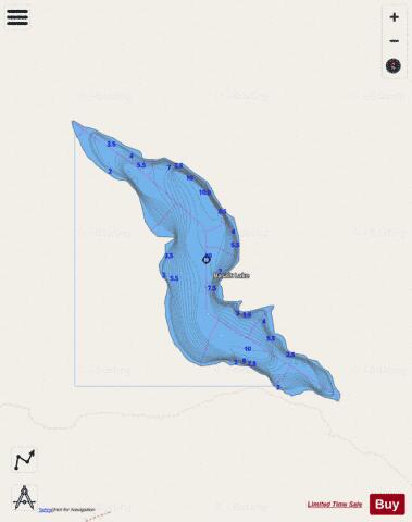Basalt Lake depth contour Map - i-Boating App - Streets