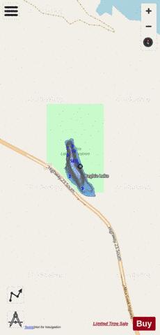 Begbie Lake depth contour Map - i-Boating App - Streets