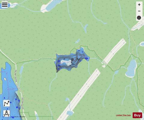 Black Lake depth contour Map - i-Boating App - Streets
