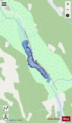 Blackwater Lake depth contour Map - i-Boating App - Streets