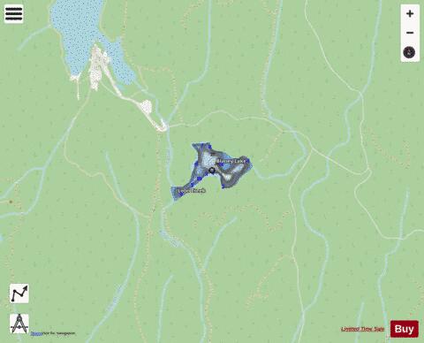 Blaney Lake depth contour Map - i-Boating App - Streets