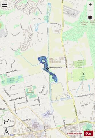 Blenkinsop Lake depth contour Map - i-Boating App - Streets