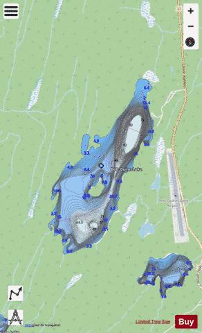 Bob Quinn Lake depth contour Map - i-Boating App - Streets
