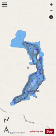 Bobtail Lake depth contour Map - i-Boating App - Streets