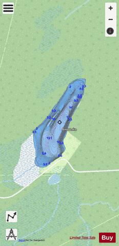 Boot Lake depth contour Map - i-Boating App - Streets