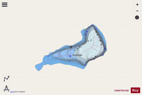 Boreal Lake depth contour Map - i-Boating App - Streets