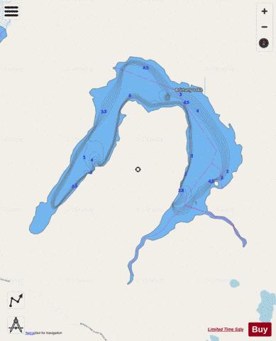 Brittany Lake depth contour Map - i-Boating App - Streets