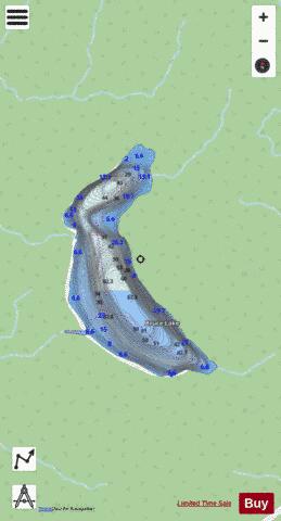 Bruce Lake depth contour Map - i-Boating App - Streets